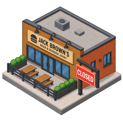 Jack Brown's NoDa Charlotte location appears to have closed