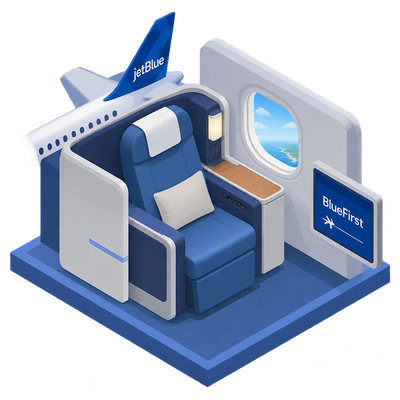 JetBlue launches BlueFirst, its first domestic first-class cabin
