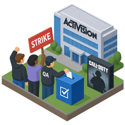 Activision QA workers vote to authorize strike ahead of Call of Duty launch