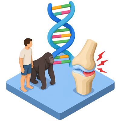 First atlas of functional DNA changes explains why humans get arthritis far more than apes