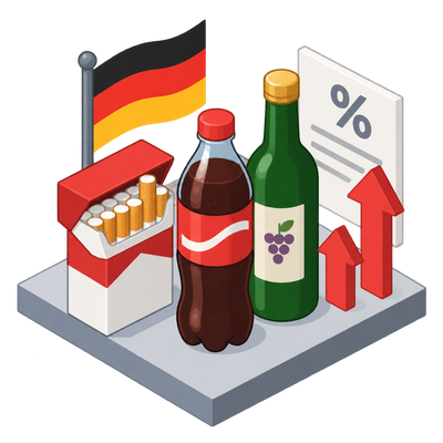 Germany raises taxes on cigarettes, sugary drinks and alcohol