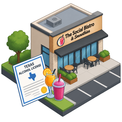 The Social Bistro & Smoothies receives Texas alcohol license in Houston