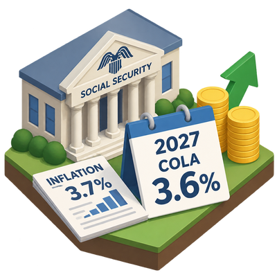 Social Security 2027 COLA set at 3.6% as inflation accelerates to 3.7%