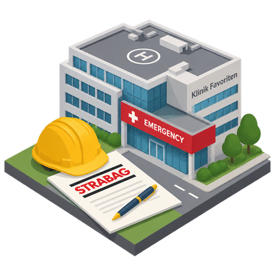 Strabag wins $170m contract for Vienna's Klinik Favoriten emergency department