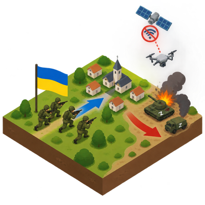 Ukraine reclaims Donbas ground as satellite restrictions narrow its drone war