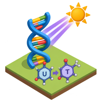Texas A&M engineers trace how thymine shielded early DNA from UV light