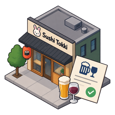 Sushi Tokki applies for beer and wine license at 317 Sanchez Street