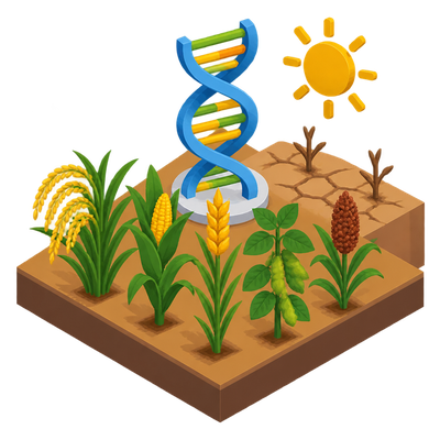 Orphan rice gene confers drought tolerance across five crop species