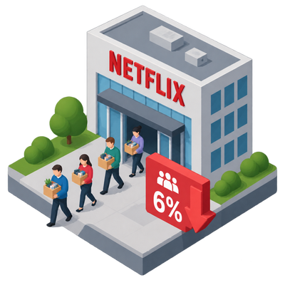 Netflix cuts about 6% of staff in biggest layoffs since 2022