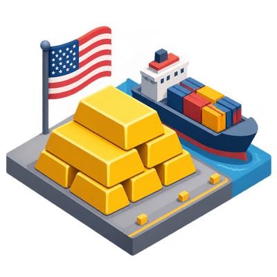 Gold becomes America's top export for the first time in decades