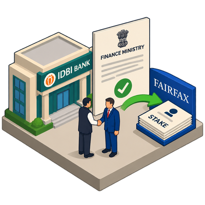Finance ministry clears legal path for IDBI Bank stake sale to Fairfax