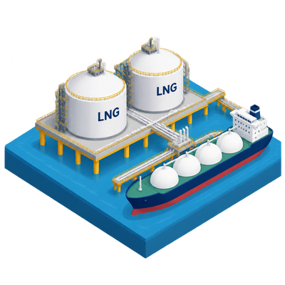 China's largest offshore LNG hub adds two new terminals
