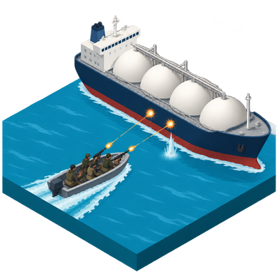 Armed skiff fires on LNG tanker off Yemen amid persistent Gulf shipping attacks