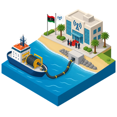 Benghazi launches Ozone telecom group as Medusa submarine cable lands