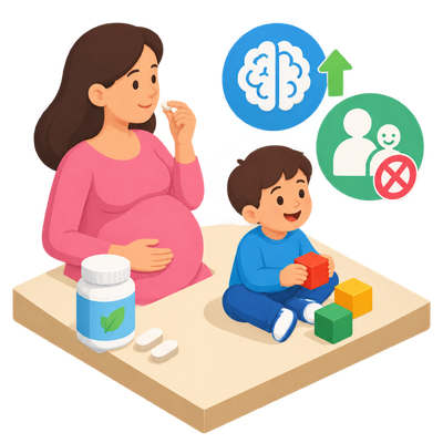Prenatal choline trial links supplement to higher child IQ and fewer social withdrawal problems