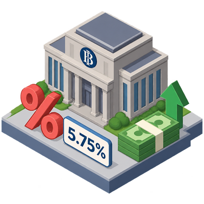 Bank Indonesia holds rates at 5.75% while cutting reserve requirements