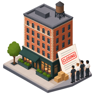 Bowery F&B, LLC files notice to close its New York site