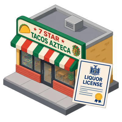 7 Star Tacos Azteca receives New York State liquor licence