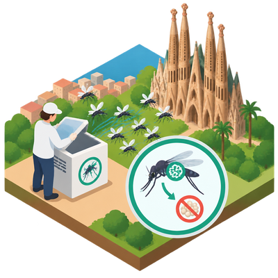 Barcelona releases Wolbachia-infected mosquitoes to curb tiger mosquito population