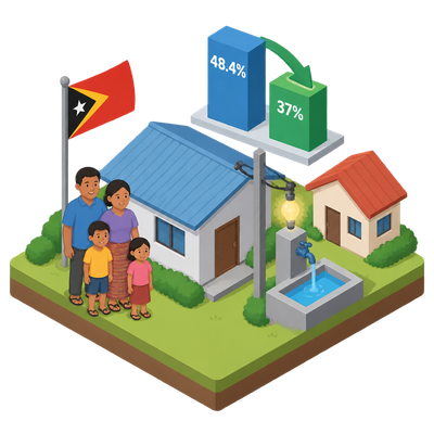 Timor-Leste poverty falls as electricity, water and housing reach more households