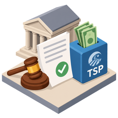 Court-ordered TSP payments stay final under reinstated federal rule