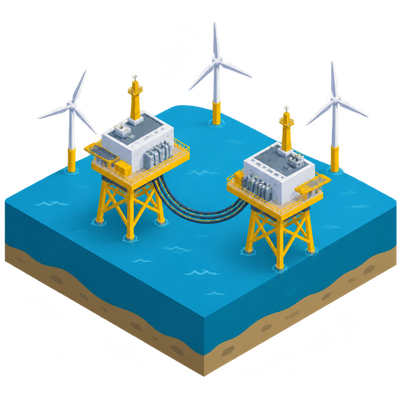 Offshore substations installed at Gennaker wind farm in Baltic Sea