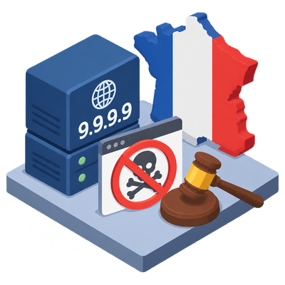 Quad9 to exit France after court orders it to block pirate sites