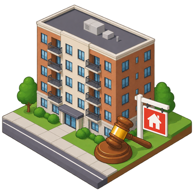 Brighton apartment building heads to foreclosure auction