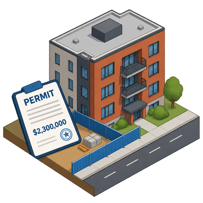 Detroit issues permit for 10-unit apartment building in North Corktown