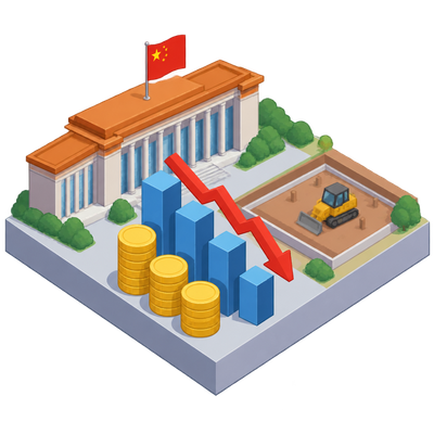 China's fiscal revenue growth slows as land sales keep falling