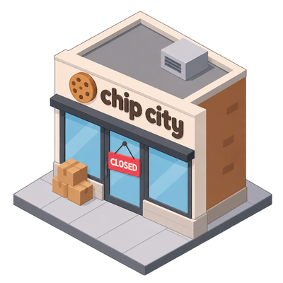 Chip City closes all locations