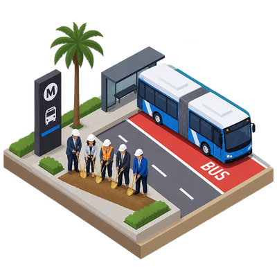 Metro breaks ground on Vermont bus rapid transit line