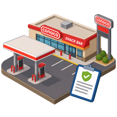 Snack bar at Las Vegas travel center logs health district record