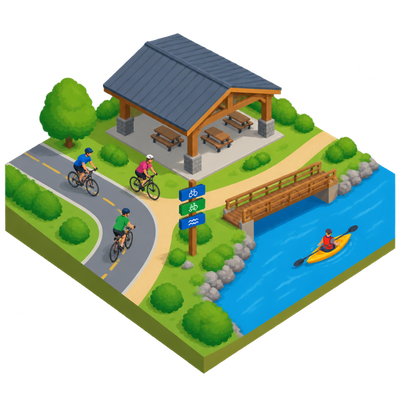 Greenville completes $1.45 million trail hub at Jackson's Landing