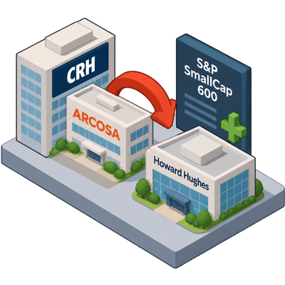 Howard Hughes joins S&P SmallCap 600 after CRH's Arcosa takeover