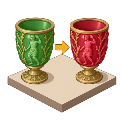 Scientists rediscover how to make ancient Roman colour-changing glass