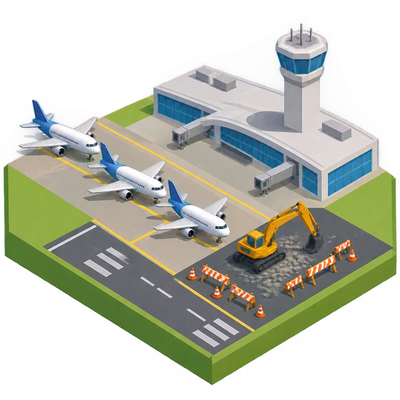 Runway construction forces ground delay at Austin airport during F1 weekend