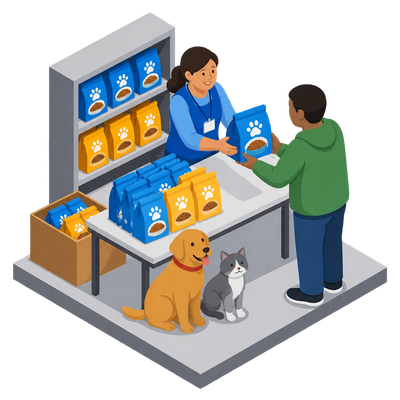 NYC food pantries now stock free pet food for struggling households