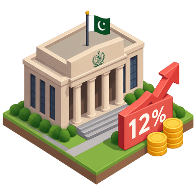 Pakistan central bank raises key rate to 12%