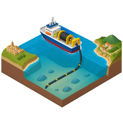 Terna begins laying submarine cables for Sicily-Calabria power link