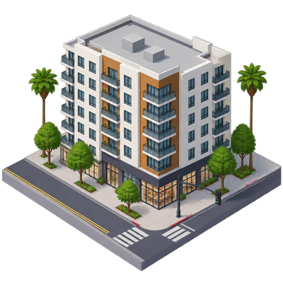 Skyview Sunset mixed-use building completes in Hollywood
