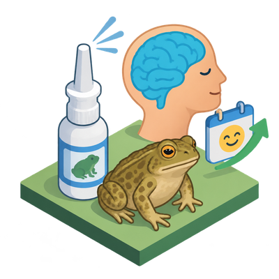Toad-venom nasal spray eases treatment-resistant depression for weeks in trial