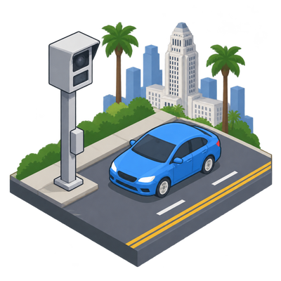Los Angeles begins rolling out speed cameras