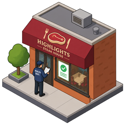 NYC health department runs pre-permit inspection at Highlights Steak House