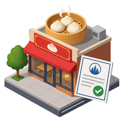 Xiao Long Ji Soup Dumplings licensed at 2132 W Chicago Ave in Chicago