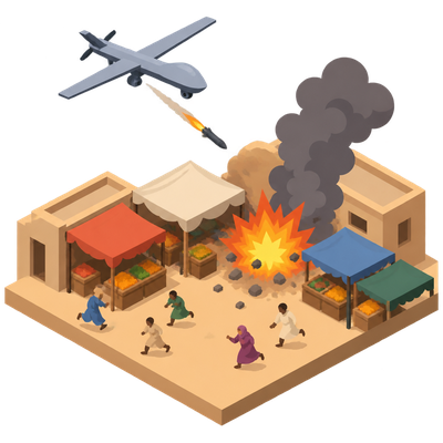 Deadly drone strike on Nyala market intensifies Sudan's air war
