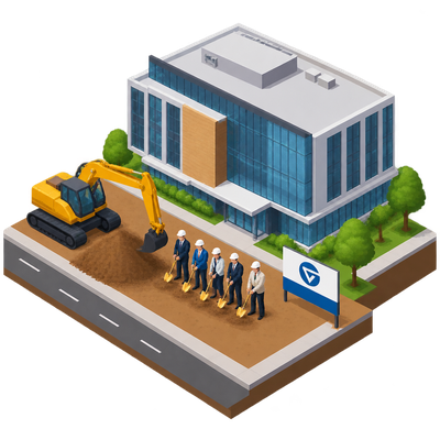 GVSU begins construction on Blue Dot Innovation Lab in Grand Rapids