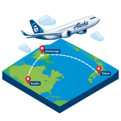 Alaska Airlines adds four Anchorage routes, including first Tokyo nonstop in decades