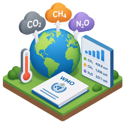 WMO reports record-high greenhouse gas concentrations for 2025