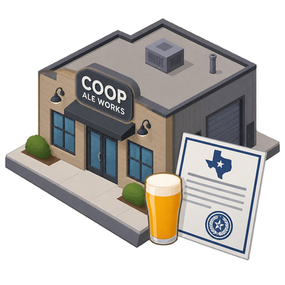 COOP Ale Works receives Texas license at Dallas address
